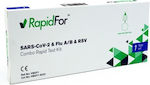 Vitrosens RapidFor SARS-CoV-2 & Flu A/B & RSV 1τμχ Διαγνωστικό Τεστ Ταχείας Ανίχνευσης Αντιγόνων Covid-19 & Γρίπης με Ρινικό Δείγμα