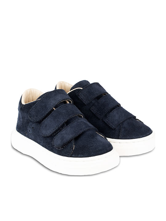 Babywalker Christening Leather Sneakers Navy Blue