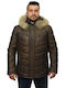 Men's Leather Jacket Leonard - Koniak