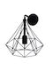 Stimeno Modern Lamp Wall with Socket E27 Black 28cm
