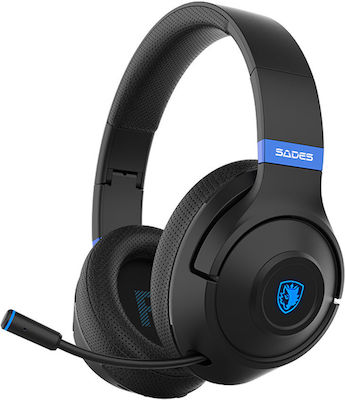 Sades Whisper Over Ear Gaming Headset με σύνδεση 3.5mm / Bluetooth