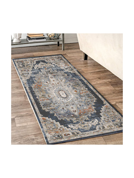Saray Home Indris Σετ Μοντέρνα Χαλιά Κρεβατοκάμαρας Μπλε/ Μπεζ IDR01-SET 3τμχ