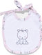 Baby Oliver Wasserdichtes Baby Lätzchen aus 100% Baumwolle mit Spitzenband Rosa