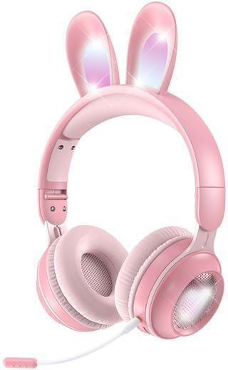 Rabbit Ear KE-01 Wireless On Ear Gaming Headset with Connection Bluetooth Pink
