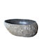 HomeMarkt Vessel Sink Stone 40x40x20cm Gray