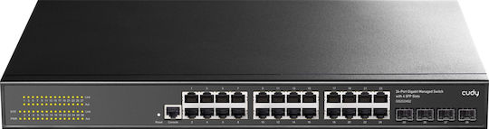 Cudy GS2024S2 v1 Unmanaged L2 Switch με 24 Θύρες Gigabit (1Gbps) Ethernet και 4 SFP Θύρες