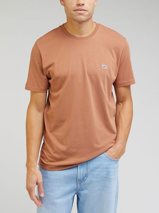 Lee Ανδρικό T-shirt Πορτοκαλί Μονόχρωμο