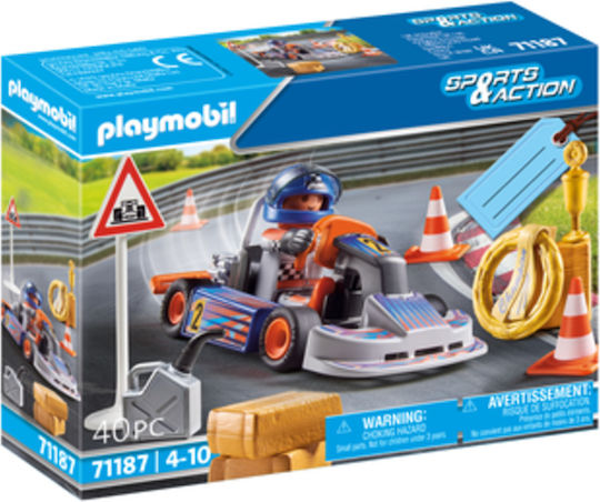 Playmobil Спорт и екшън Go-Kart за 4-10 години