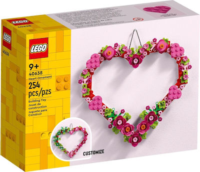 Lego Heart Ornament for 9+ Years Old