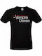 B&C T-shirt The Vampire Diaries σε Μαύρο χρώμα