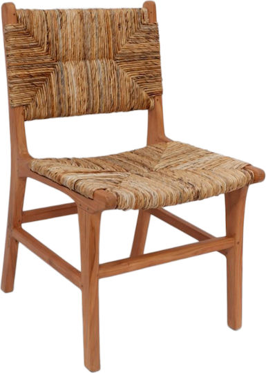 Dining Room Wooden Chair Natural 54x55x86cm