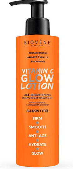 Biovene Vitamin C Glow Хидратиращ Лосион за Тяло против Петна с Аромат Ванилия за Всички Кожи 200ml