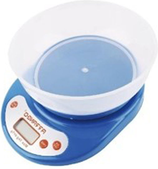 Arrango Digital Kitchen Scale with Bucket up to 5kg Blue