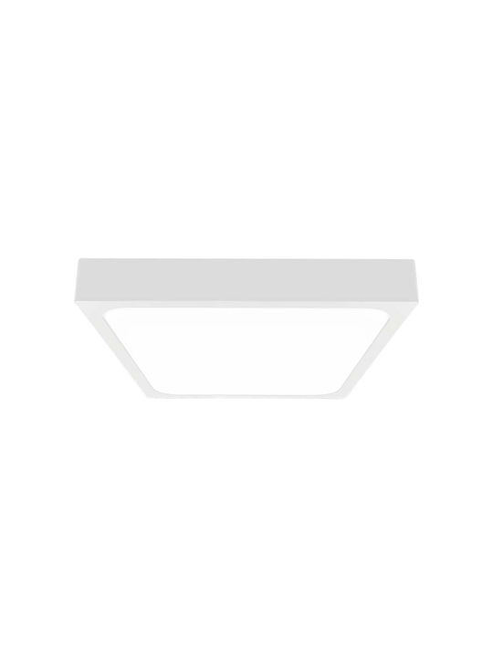 V-TAC Πλαφονιέρα Οροφής Εξωτερικού Χώρου με Ενσωματωμένο LED σε Λευκό Χρώμα 7630