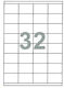 Next 3200 Self-Adhesive Rectangular A4 Labels 52.5x35mm