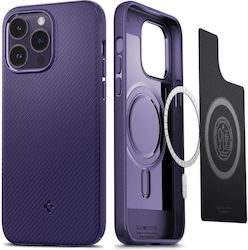 Spigen Mag Armor Back Cover Silicone Deep Purpl...