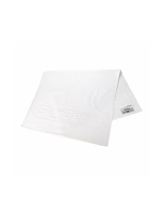 GymBeam Cotton White Gym Towel 90x50cm