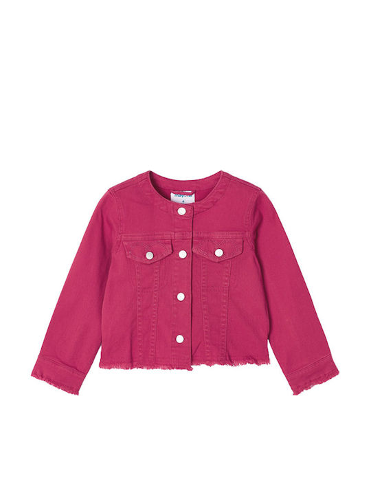 Ecofriends Kids Casual Short Fuchsia Jacket