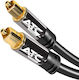 ATC Optical Audio Cable TOS male - TOS male Μαύρο 1.5m (02.007.0020)