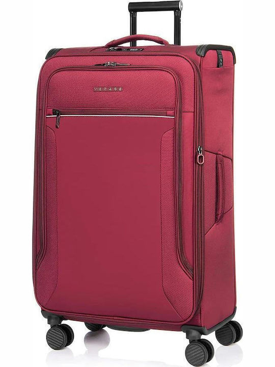 Verage Toledo Valiză de Călătorie Mare Burgundy cu 4 roți Înălțime 80cm