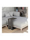 Rectangular Side Table Muju Wooden Anthracite W40xL30xH57cm