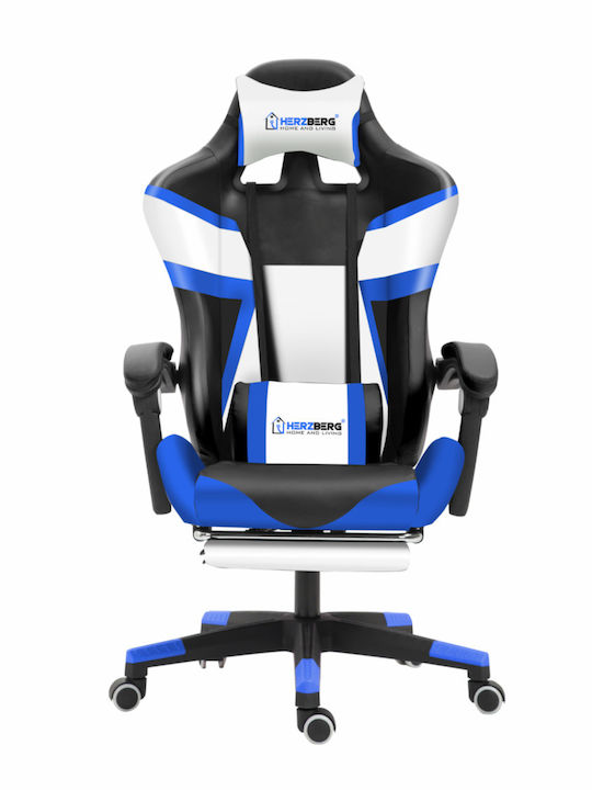 Herzberg HG-8082 Δερματίνης Μαύρο/Μπλε