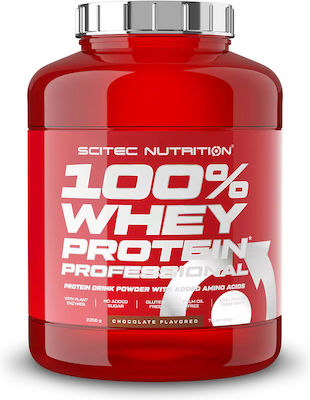 Scitec Nutrition 100% Whey Professional With Added Amino Acids Πρωτεΐνη Ορού Γάλακτος Χωρίς Γλουτένη με Γεύση Λευκή Σοκολάτα 2.35kg