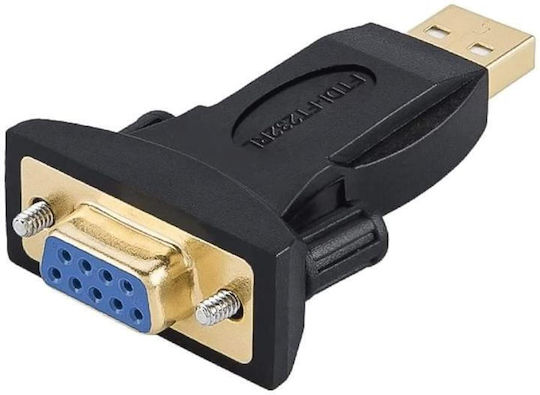Powertech Μετατροπέας USB-A male σε Serial female 1τμχ CAB-U152