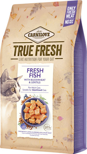 Carnilove True Fresh Dry Food Grain-Free for Adult Sterilized Cats with Fish 0.34kg