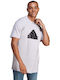 Adidas Future Icons Badge Ανδρικό T-shirt Κοντομάνικο Silver Dawn