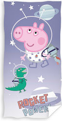 Carbotex Baby Body Towel Peppa Pig Purple 70 cmx140cm 702-0183-4009