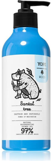 Yope Wood Sandal Tree Shower Gel με Άρωμα Ξυλώδες 400ml