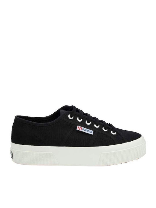 Superga 2740 Дамски Флатформи Маратонки Черен