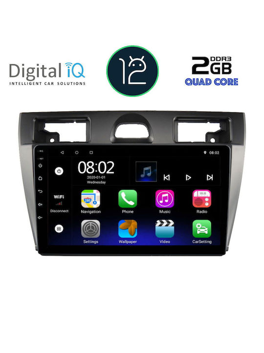Digital IQ Ηχοσύστημα Αυτοκινήτου για Ford Fiesta 2005-2008 (Bluetooth/USB/AUX/WiFi/GPS/Apple-Carplay/Android-Auto/CD) με Οθόνη Αφής 9"