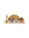 Bloomingville Mallen Animal Cuiere pentru Copii Multi Hook Lemn Multicoloră 40x20x6εκ. 1buc