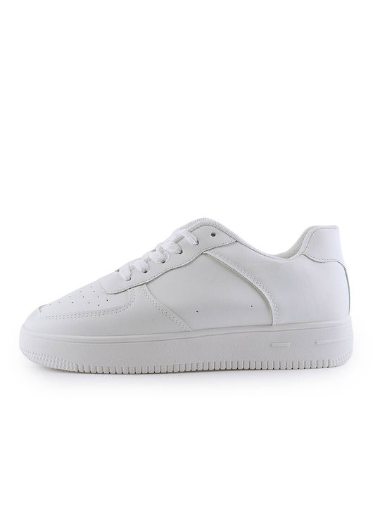 Love4shoes 5962SD Damen Sneakers Weiß