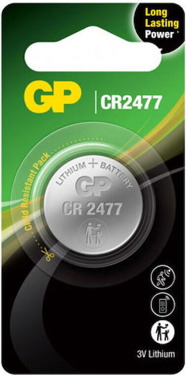 GP Batteries Μπαταρία Λιθίου Ρολογιών CR2477 3V 1τμχ