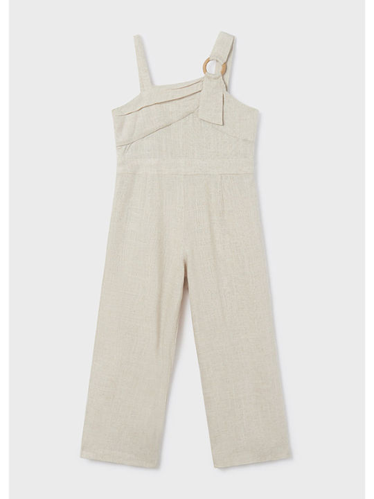 Mayoral Kinder Overall Leinen Beige