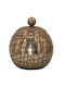 Artekko Decorative Vase Croco Gold 19.5x19.5x22cm