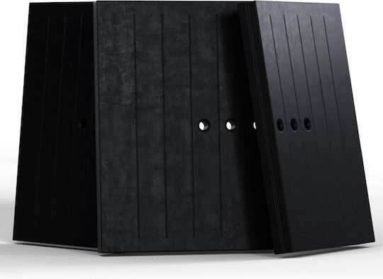 Kratki Termotec Nadia 13 Keramik-Teller-Set für Energy Fireplace Schwarz