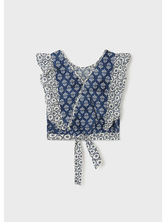 Kinderbluse Ärmellos Blau