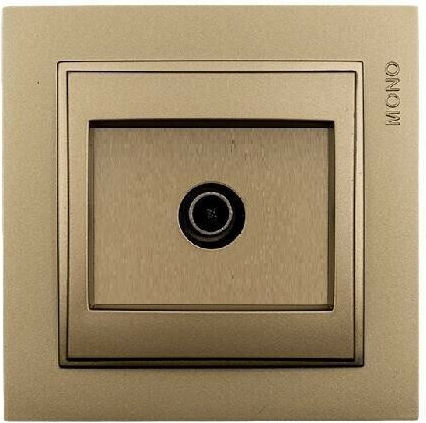 Mono Electric TV Terminal Antenna Socket Bronze 505-002236138