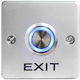 C Gate Complete Wall Push Exit Button with Frame Silver SE-SB53R