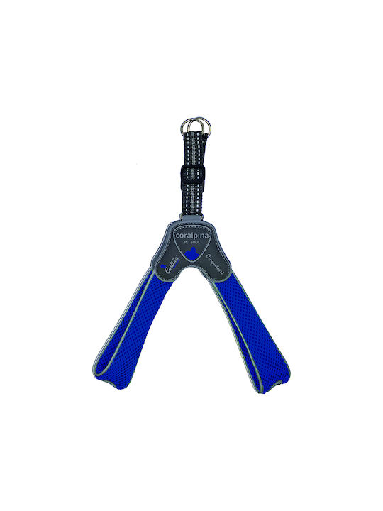 Pet Camelot Dog Strap Harness Coralpina Cinquetorri 4 Blue 35-45cm A13-C100BE040