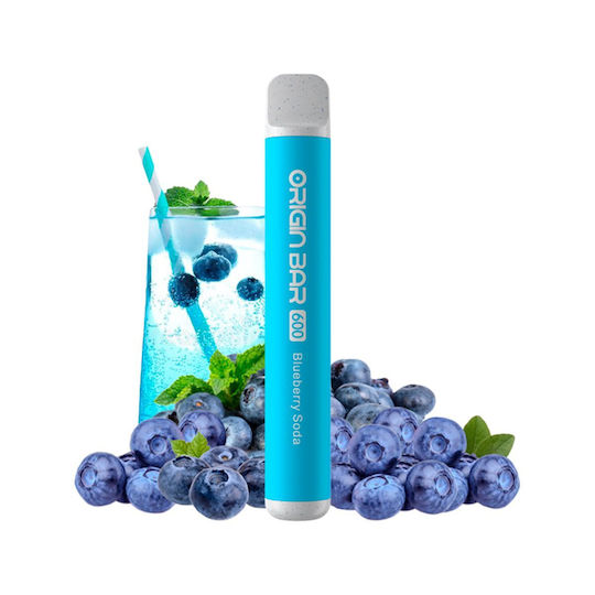 Aspire Origin Bar Ηλεκτρονικό Τσιγάρο μιας Χρήσης 600 Εισπνοών Blueberry Soda 2ml 20mg Μπλε