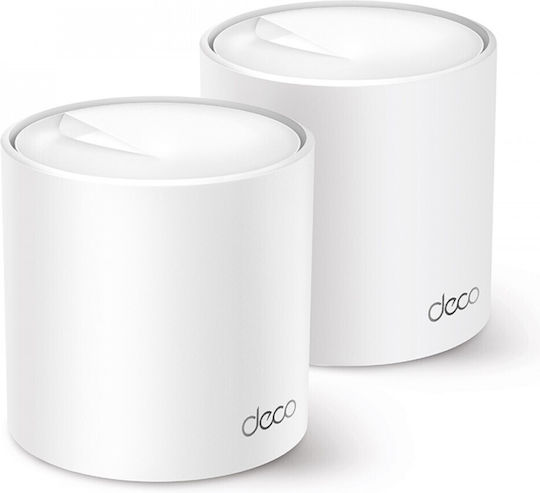 TP-LINK Deco X60 v3.20 WiFi Mesh Network Access Point Wi‑Fi 6 Dual Band (2.4 & 5GHz) in Double Kit