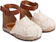 Babywalker Pantofi De Botez Pentru Fetițe Espadrile Ecru