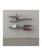 Fork Wall Chipboard Shelf Ανθρακί 2pcs 75x19.5x18cm