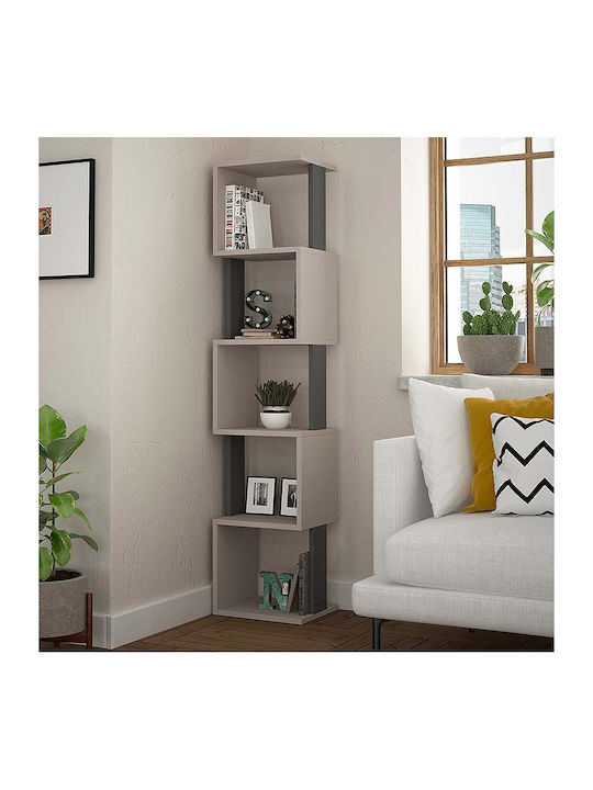 Bookcase Piri Open Mocha / Anthracite 35x30x161cm