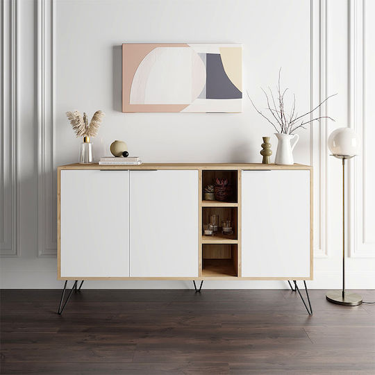 Μπουφές Flynn Ξύλινος 142x35.6x83cm